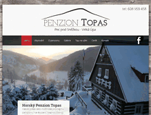 Tablet Screenshot of penzion-topas.cz